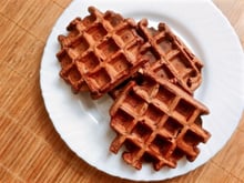 Gaufres vegan et fitness au chocolat