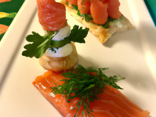 Croustillant de saumon fumé