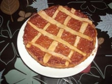 Tarte à la compotée de kaki vanillée