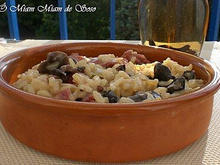 Risotto aux gésiers de canard et champignons