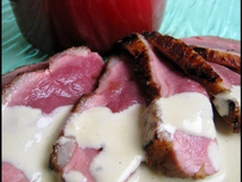 Filet de canard sauce au foie gras
