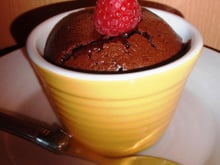 Coulant au chocolat & cœur praliné