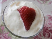 Tiramisu aux fraises au parfum de thé