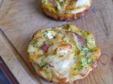 Mini quiches pancetta-chèvre