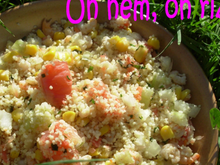 Taboulé oriental aux crevettes