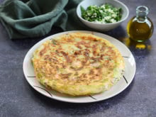 Tarte filo, féta et épinards à la poêle