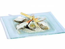 Fines de Claire verte Marennes Oléron, poireau du Haut Poitou, raisin et bouillon safrané de l'angoumois