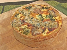 Tarte aux brocolis et Fourme d'Ambert