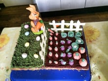 Gâteau jardin de Pâques