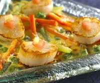 Gratin de Saint-Jacques Arlequin