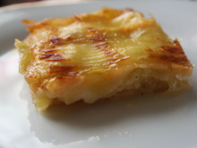 Tarte tatin courgette brie-miel