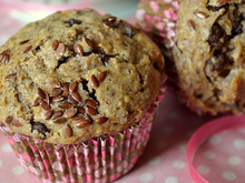 Muffins au chocolat et aux graines de lin
