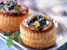 Vol-au-vent d'escargots au riesling