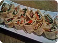 Wrap de chapathi 'Antipasti à l'indienne'