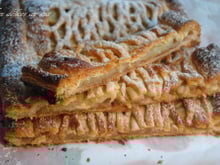 Jalousie aux pommes, framboises