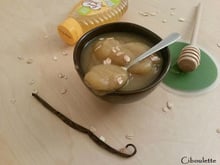Compote de pommes à la vanille et au miel