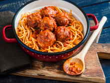 Spaghettis aux boulettes de viande
