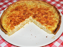 Tarte aux oignons nouveaux