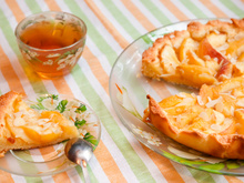 Tarte aux pêches express