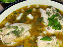 Soupe de chapon maison