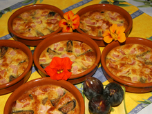 Clafoutis aux figues et au bacon