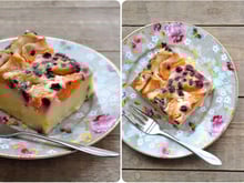 Far breton aux abricots et cassis