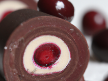 Bûche chocolat / cerises
