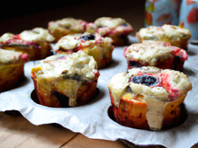 Muffins aux biscuit et au yaourt aux fruits