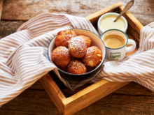 Beignets de semoule à l'orange