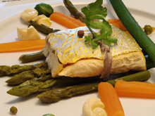 Papillotes de poissons et ses petits légumes