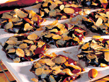 Florentins aux amandes et chocolat au lait