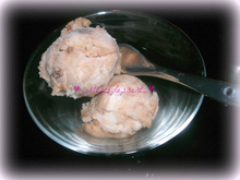 Sorbet marbré banane nutella