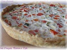 Tarte Tofu Soyeux Courgettes et Poivrons