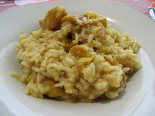 Escalopes de dinde au curry façon risotto
