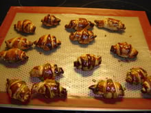 Croissants au jambon moelleux