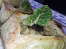 Pavés d'églefin au chou