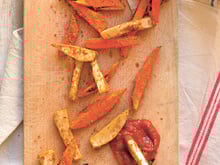 Frites trop craquantes et ketchup gourmand