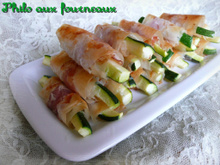 Bâtonnets de courgettes croustillants au parseman & au jambon cru