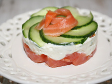 Fraîcheur de saumon au chèvre