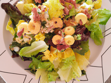 Salade landaise au saint marcellin