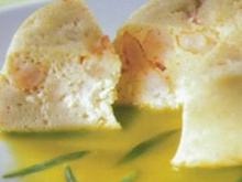 Charlotte de crevettes et son coulis d'estragon