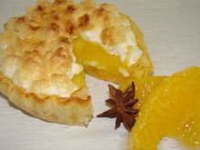 Tartelettes à l'orange curd meringuées