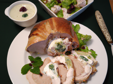 Rôti de dinde au roquefort