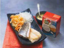 Filets de bar à la crème de coco