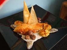 Dinde de Noël aux marrons, sa sauce aux morilles et ses pommes duchesse ! Plat familial