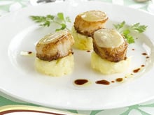 Purée noisettée et ses Saint-Jacques