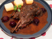 Gibelotte de lapin au vin rouge