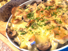 Gratin de pommes de terre et de champignons