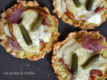 Tartelettes de pommes de terre à la coppa et au fromage                                                                                                     