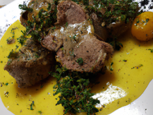 Agneau au thym et à la moutarde